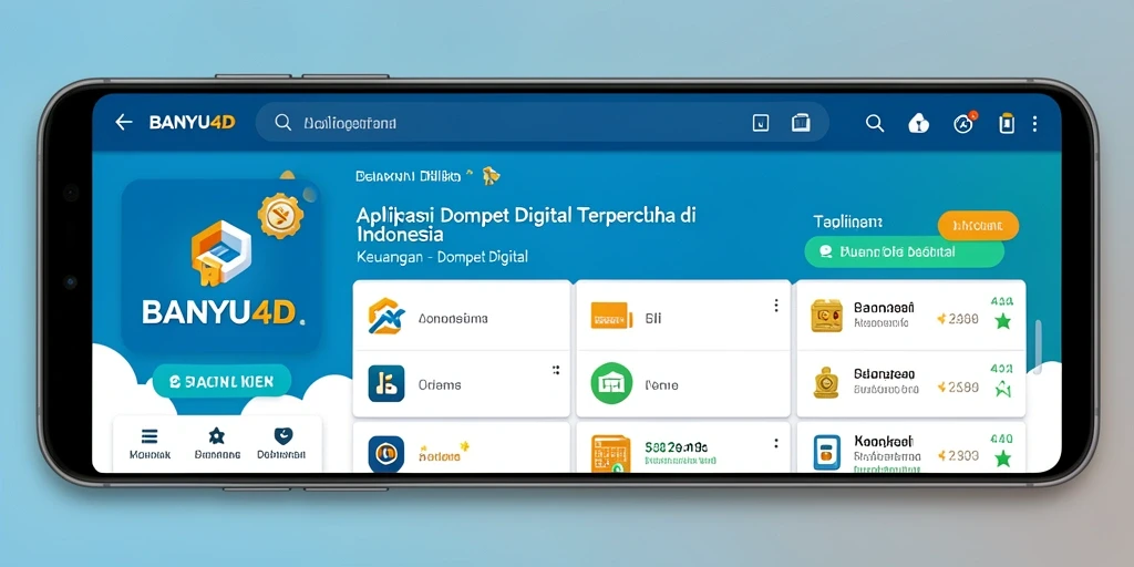 Tampilan antarmuka BANYU4D yang sederhana dan fungsional.