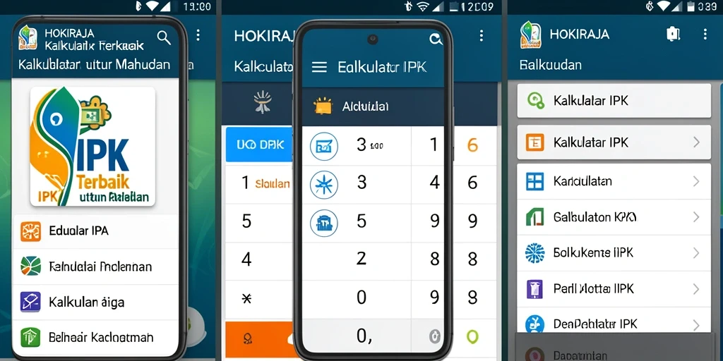 Tampilan antarmuka HOKIRAJA yang sederhana dan efisien untuk kalkulator IPK.