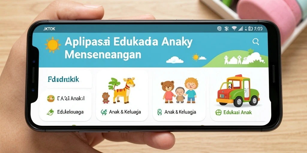 Antarmuka JKTOK yang interaktif untuk Edukasi Anak.